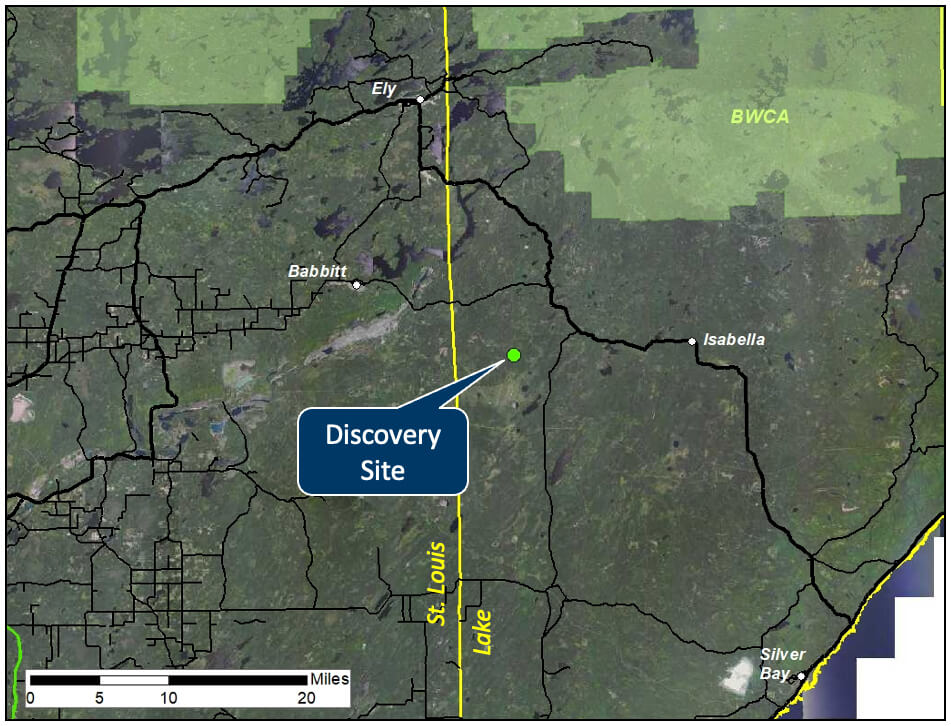 aerial photo of helium discovery site